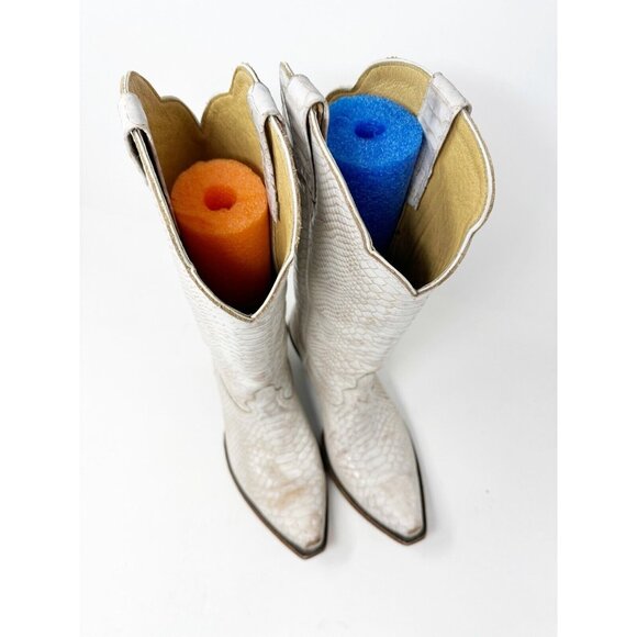 Idyllwind Womens Strut Western Boots Snip Toe Snake Print Embossed Ivory 9.5 B - Picture 9 of 11